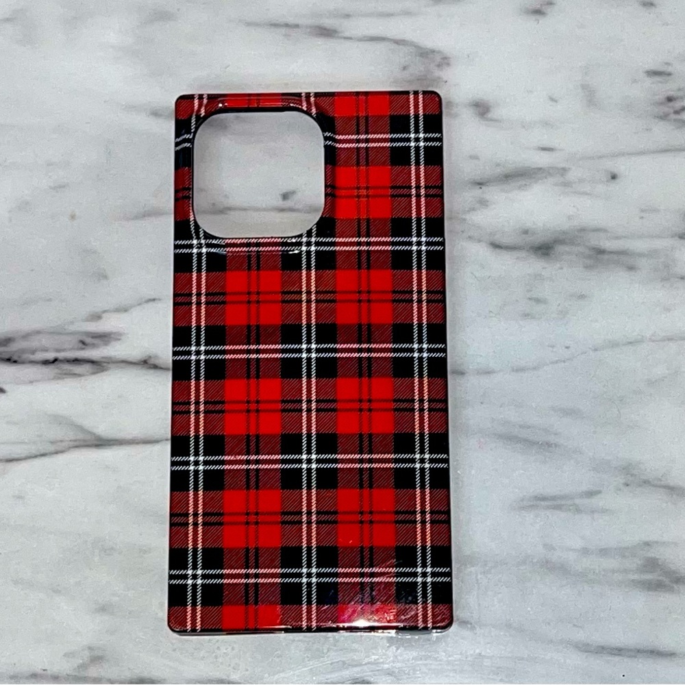 iPhone Case IPhone 13 Pro (Red Plaid SQUARE iPhone Case -
FLAUNT)